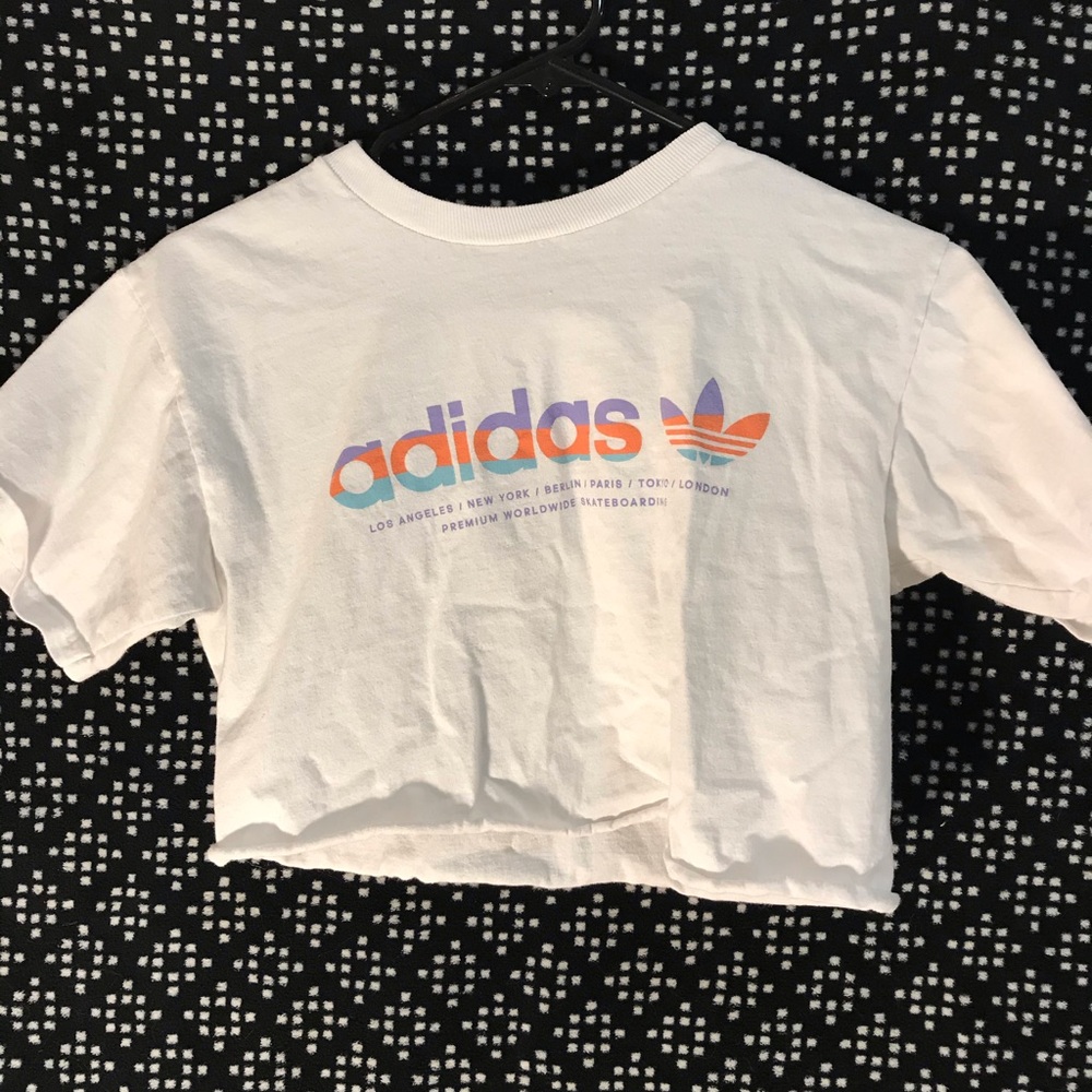 adidas cut cropped top